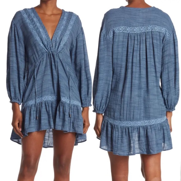Free People Ruggued Beauty Swing Dress - Picture 1 of 5